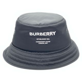 バーバリー(BURBERRY)のBURBERRY LONDON ENGLAND バーバリーロンドンイングランド 22AW NYLON PADDED BUCKET ナイロン パデッド バケットハット ブラック Size M(ハット)