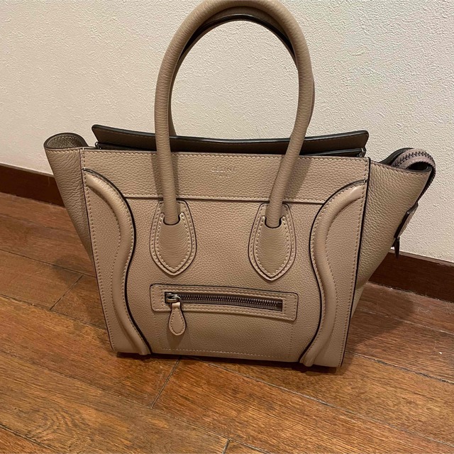 【美品】CELINE セリーヌ ラゲージ マイクロ デューン 旧ロゴ