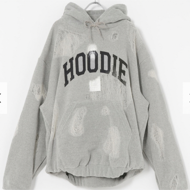 doublet - doublet RIPPED OFF KNIT HOODIE 