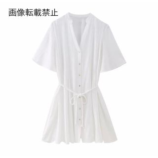 🎓3月新作🏫10646◇white ホワイト ワンピース(ミニワンピース)