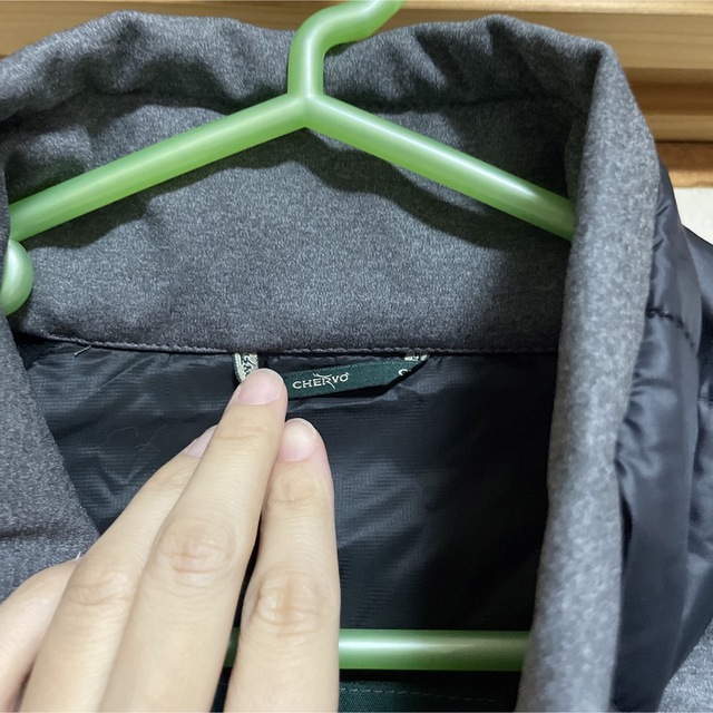 Chervo ゴルフ 4way ストレッチ フルジップ ダウンジャケット