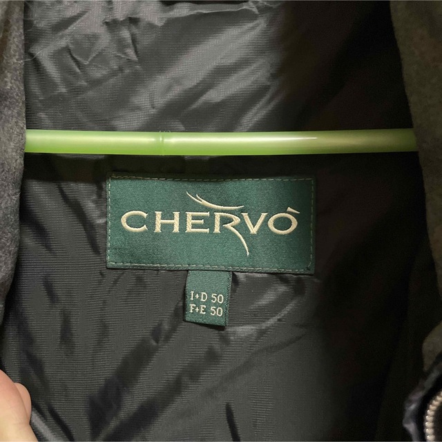 Chervo ゴルフ 4way ストレッチ フルジップ ダウンジャケット