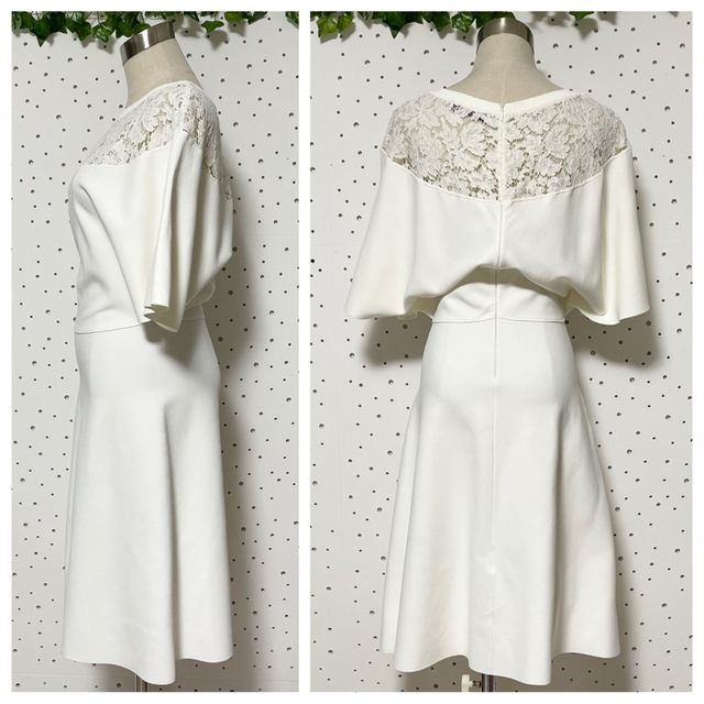本物 美品 ヴァレンティノ 最高級ライン 花柄 レース 切替 半袖