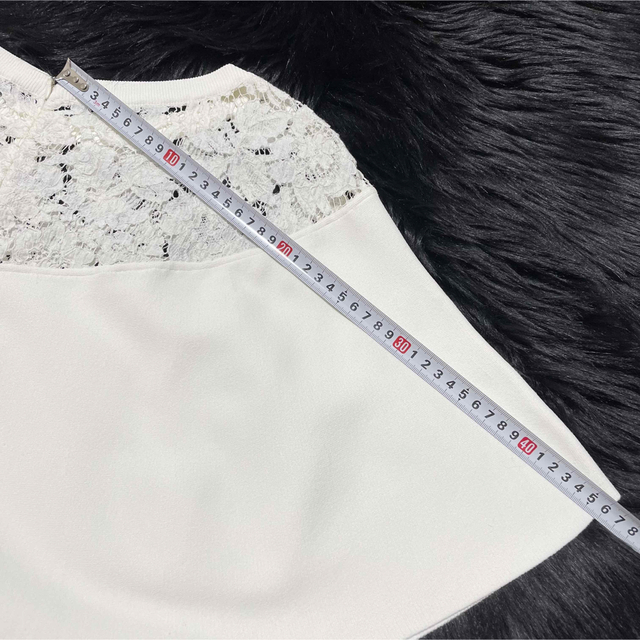 本物 美品 ヴァレンティノ 最高級ライン 花柄 レース 切替 半袖
