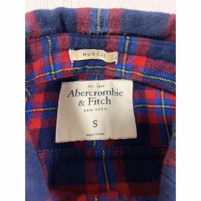 Abercrombie&Fitch(アバクロンビーアンドフィッチ)のAbercrombie＆Fitch フランネルチェックシャツ　USサイズS  メンズのトップス(シャツ)の商品写真