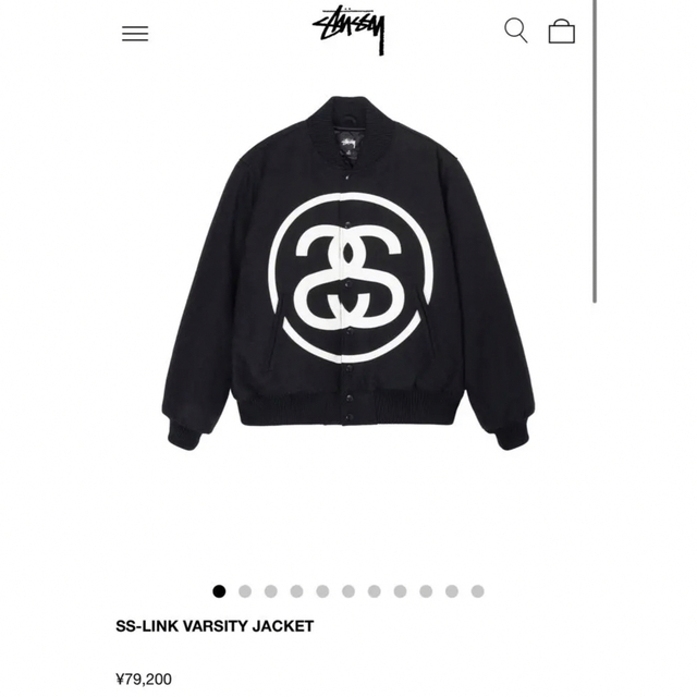 STUSSY SS-LINK VARSITY JACKET ジャケット