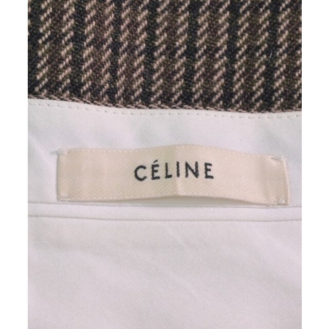 celine - CELINE ひざ丈スカート 36(XS位) 茶xベージュx黒(チェック ...