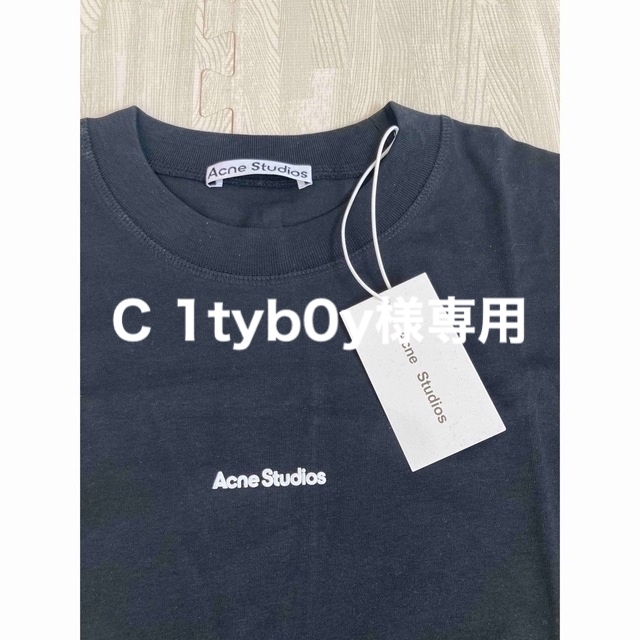 Acne Studios(アクネストゥディオズ)のC1tyb0y様専用新品未使用　アクネストゥディオズ　黒　Ｌサイズ メンズのトップス(Tシャツ/カットソー(半袖/袖なし))の商品写真