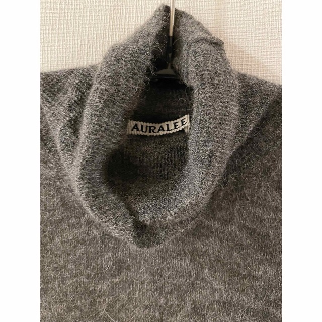 AURALEE - Auralee KID MOHAIR SHEER KNIT TURTLEの通販 by AURALEE - Auralee KID MOHAIR SHEER KNIT TURTLEの通販 by