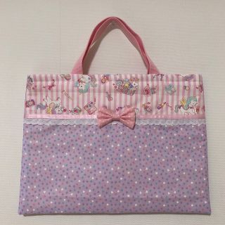 ユニコーン♡コスメ♡レッスンバッグ♡ハンドメイド(レッスンバッグ)