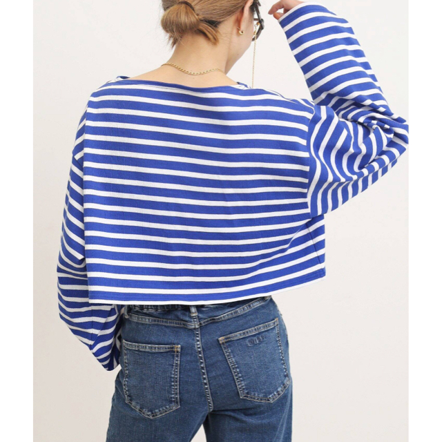 L'Appartement DEUXIEME CLASSE(アパルトモンドゥーズィエムクラス)の新品⭐️GOOD GRIEF!グッドグリーフ Short Border Tops レディースのトップス(カットソー(長袖/七分))の商品写真