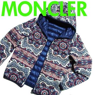 モンクレール(MONCLER)のモンクレール ZOIS 総柄 リバーシブル ダウン ジャケット パーカー 1(ダウンジャケット)