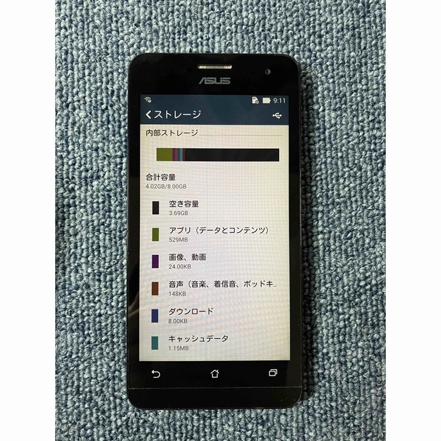 ASUS(エイスース)のASUS ZenFone5 A500KL ASUS_T00P スマホ/家電/カメラのスマートフォン/携帯電話(スマートフォン本体)の商品写真