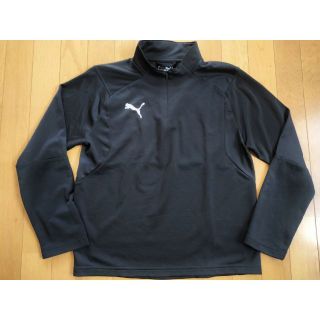 プーマ(PUMA)の【160サイズ】PUMA立体裁断ドライセル長袖シャツ黒ジップアップJr160(Tシャツ/カットソー)