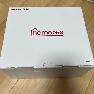 エヌティティドコモ(NTTdocomo)のSHARP home 5G HR01 ダークグレー(PC周辺機器)