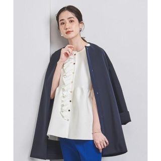 ユナイテッドアローズ(UNITED ARROWS)のUNITED ARROWS P フリル ニットベスト　ユナイテッドアローズ(ベスト/ジレ)