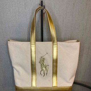 ラルフローレン(Ralph Lauren)のラルフローレン Ralph Lauren トートバッグ ゴールド(ハンドバッグ)