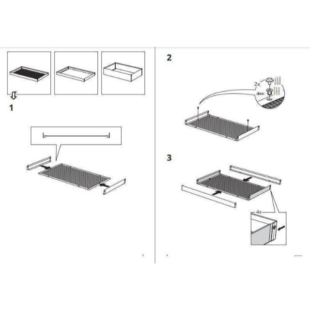 イケア　ＩＫＥＡ　NISSAFORS ニッサフォース ワゴン, 黒【２台】 7