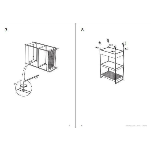 イケア　ＩＫＥＡ　NISSAFORS ニッサフォース ワゴン, 黒【２台】 9