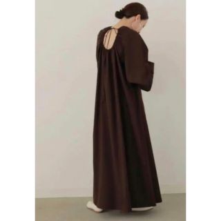 クラネ(CLANE)のlouren back open gather dress(ロングワンピース/マキシワンピース)