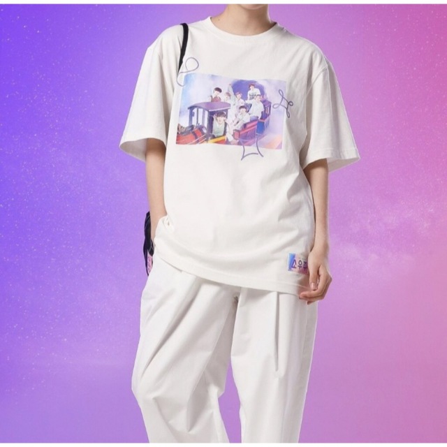 【新品未開封】V、RM着用BTS ソウジュコンSOOZOO Tシャツ XL 白