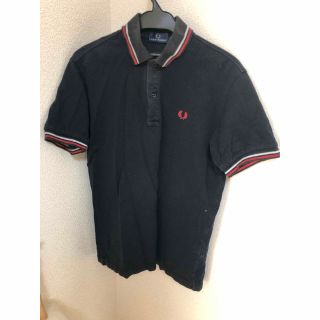 フレッドペリー(FRED PERRY)のフレッドペリー　黒　ポロシャツ　ラインラメ(ポロシャツ)