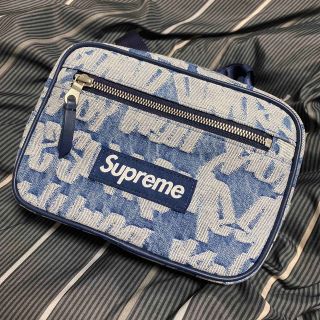 シュプリーム(Supreme)のSupreme Fat Tip Jacquard Denim Waist Bag(ショルダーバッグ)