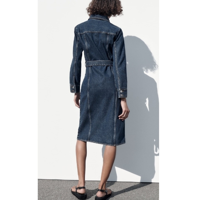 完売品✨新品!未使用!紙タグ付!♥️ZARA♥️ミディ丈デニムドレス。S。 完売品✨新品!未使用!紙タグ付!♥️ZARA♥️ミディ丈デニムドレス。S。