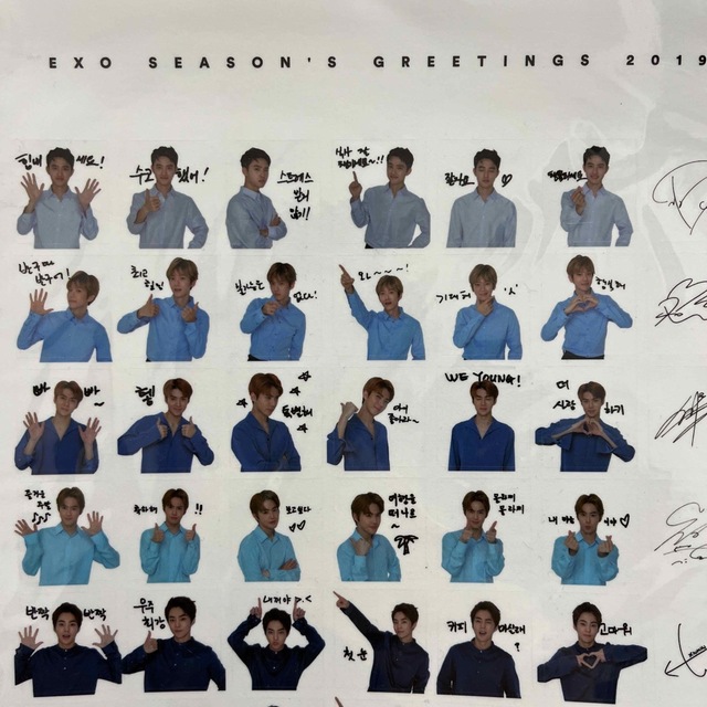 EXO 2019年シーグリ　シール エンタメ/ホビーのタレントグッズ(アイドルグッズ)の商品写真