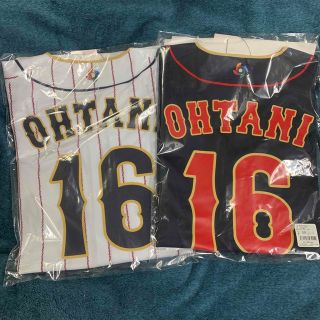 wbc2023 プリント ユニフォーム ホーム ビジター 大谷翔平 16の通販 by
