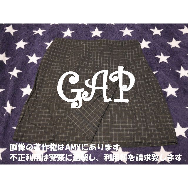GAP(ギャップ)の【大特価！】長いシーズン着られます！GAP チェック　黒　ミニスカート レディースのスカート(ミニスカート)の商品写真