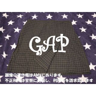 ギャップ(GAP)の【大特価！】長いシーズン着られます！GAP チェック　黒　ミニスカート(ミニスカート)