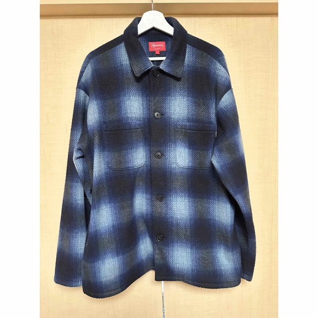 Supreme☆Shadow Plaid Fleece Shirt☆L☆青