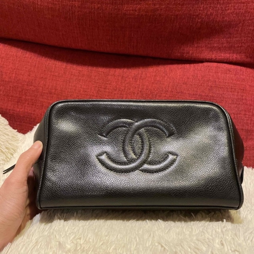 CHANEL - シャネルポーチ キャピアスキン 希少サイズの通販 by qubee's ...