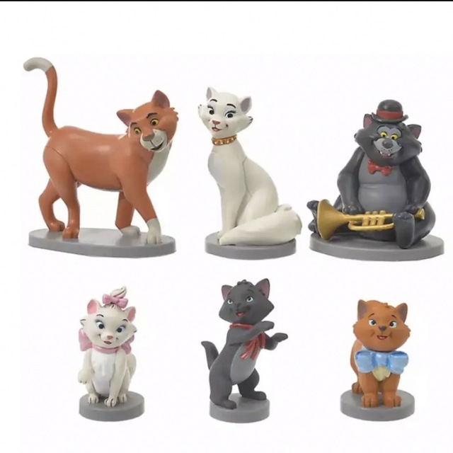 Disney(ディズニー)の廃盤品！レア！おしゃれキャット♡アニバーサリー♡フィギュアセット☆塗り厳選☆ インテリア/住まい/日用品のインテリア小物(置物)の商品写真