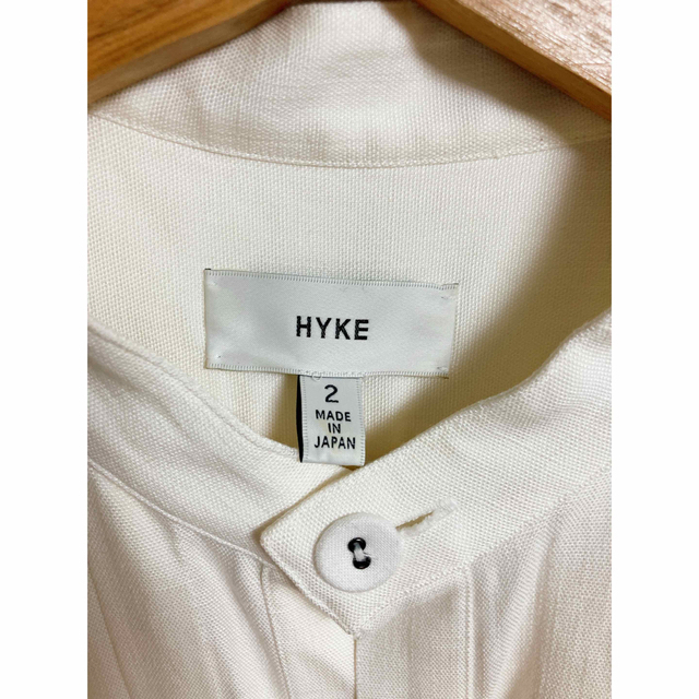 HYKE(ハイク)の美品！定価4.2万！hyke リネンスモックワンピース レディースのワンピース(ロングワンピース/マキシワンピース)の商品写真