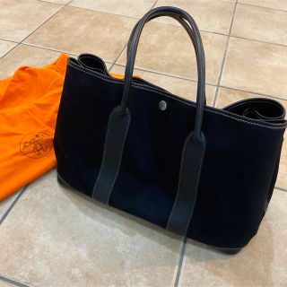 エルメス(HERMES)のエルメス ガーデンパーティPM ブラック(トートバッグ)