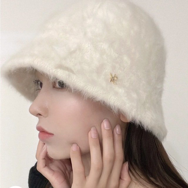 YILON shaggy fur bucket hat レディースの帽子(ハット)の商品写真