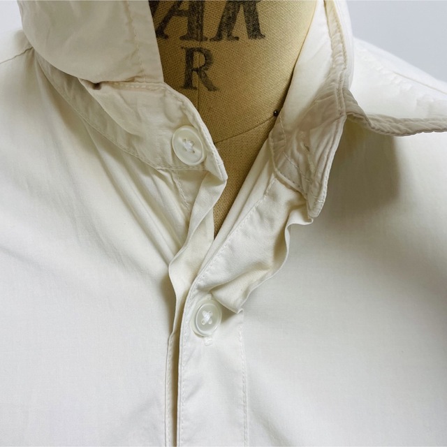steven alan(スティーブンアラン)のスティーブンアラン　レギュラーシャツ　XS ユニセックス　生成り　オフホワイト メンズのトップス(シャツ)の商品写真