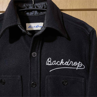 バックドロップ(THE BACKDROP)のBack Drop バックドロップ ウールシャツジャケット ワークシャツ S(シャツ)
