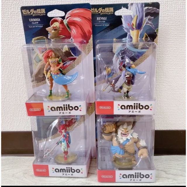 人気特価 新品未開封 amiibo - Switch Nintendo ゼルダの伝説 四人の英傑 ワイルド ザ オブ ブレス ゲームキャラクター