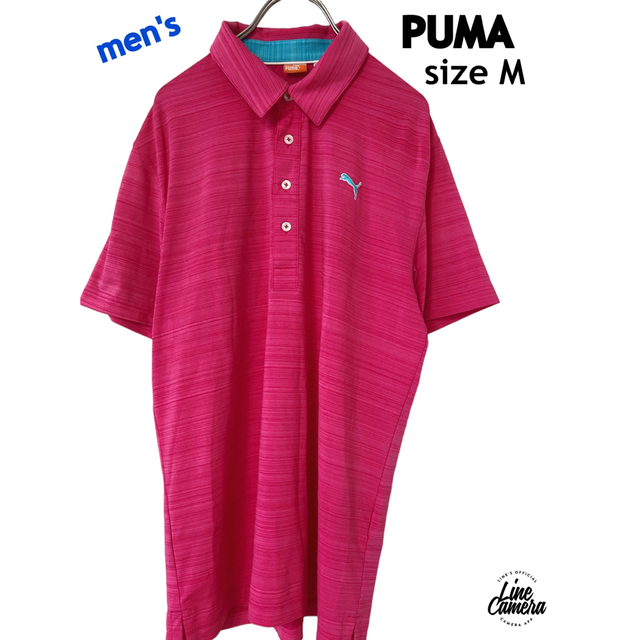 PUMA プーマ ポロシャツ メンズM ゴルフ 半袖シャツ 柄 春 エアリズム プーマ インナーセット
