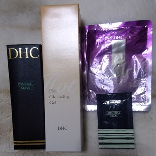 ディーエイチシー(DHC)のDHC薬用ミネラルマスク　ホットクレンジングジェル　2本セット　Qパックシート(パック/フェイスマスク)