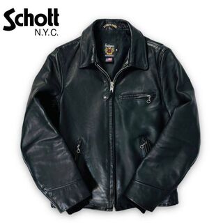 ショット(schott)の【美品】Schott 上野商会 103US トラッカー ジャケット 38 米国製(レザージャケット)