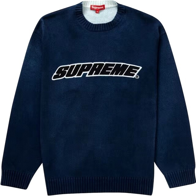 トップスsupreme printed washed sweater naby s