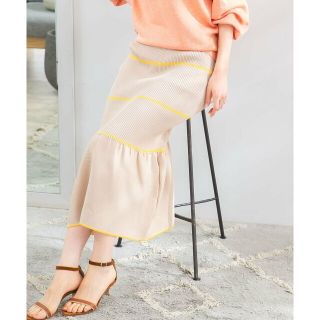 アーバンリサーチロッソ(URBAN RESEARCH ROSSO)の【IVORY】TRICOTE MERMAID SKIRT(ロングスカート)