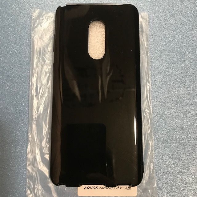 新品☆AQUOS zero2 用 ソフトケースカバー ブラック スマホ/家電/カメラのスマホアクセサリー(Androidケース)の商品写真