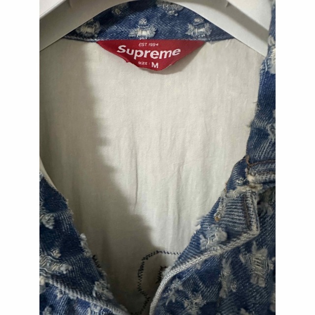 極美品　Supreme Hole Punch Denim Jacket サイズM 2