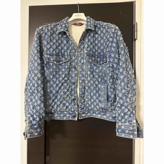 極美品　Supreme Hole Punch Denim Jacket サイズM