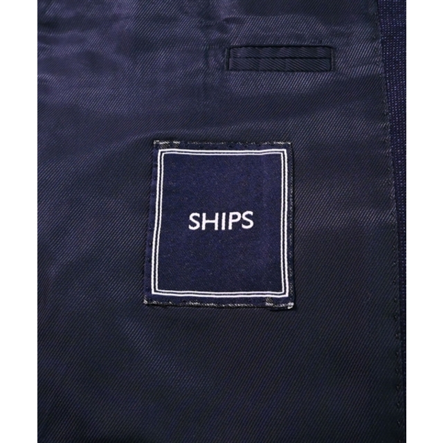 SHIPS(シップス)のSHIPS シップス テーラードジャケット 46(M位) 紺 【古着】【中古】 メンズのジャケット/アウター(テーラードジャケット)の商品写真